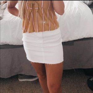 White skirt